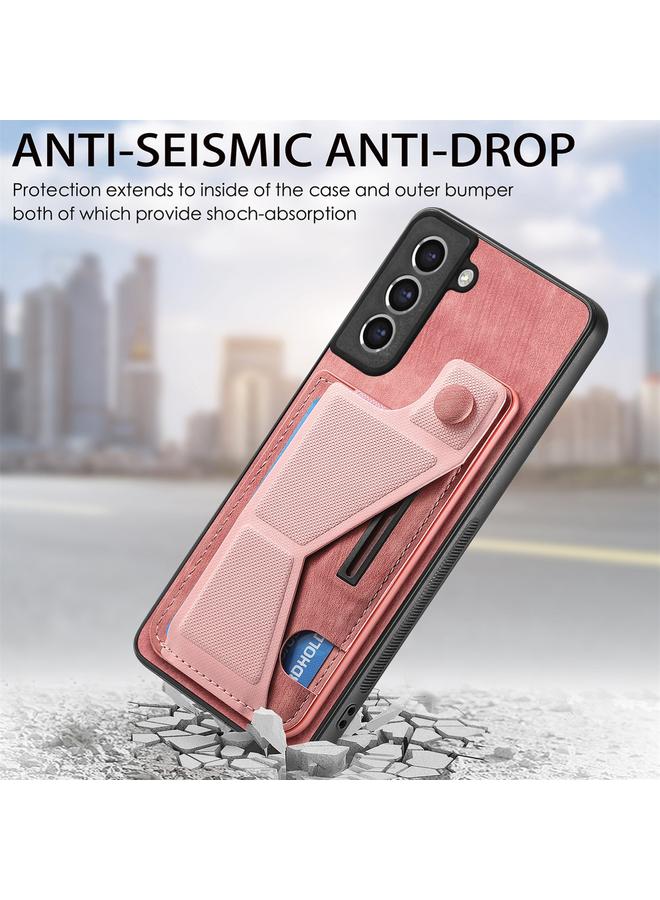 S-TOP Case For Samsung Galaxy S21 FE 5G II K-shaped Slide Holder Card Slot Phone Case - Image 2