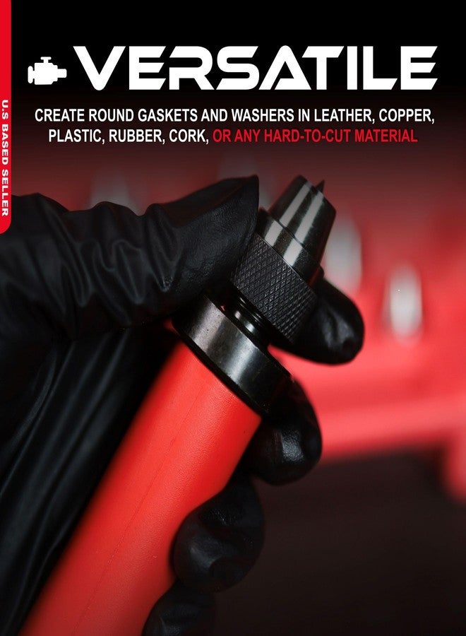 ABN Hollow Punch Kit Leather Punches Tools Hole Punch Set Gasket Punch Set Gasket Cutter 3/16 to 1-3/8in (5-35mm) - Image 3