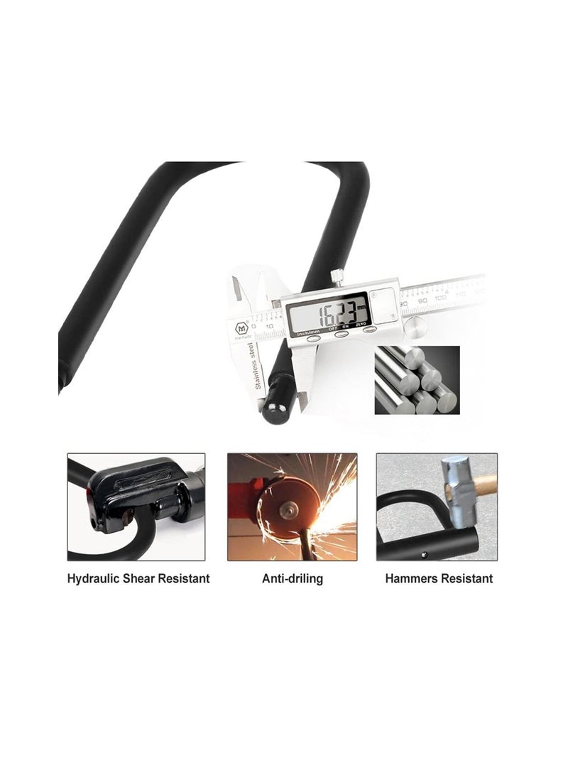 كاست ويف Bike U Lock Heavy Duty Anti Theft, Secure Combination with 16mm Shackle, 4ft Length Security Cable,U Bolt for E-Bike,Mountain Bike,Road Bike(Small) - Image 3