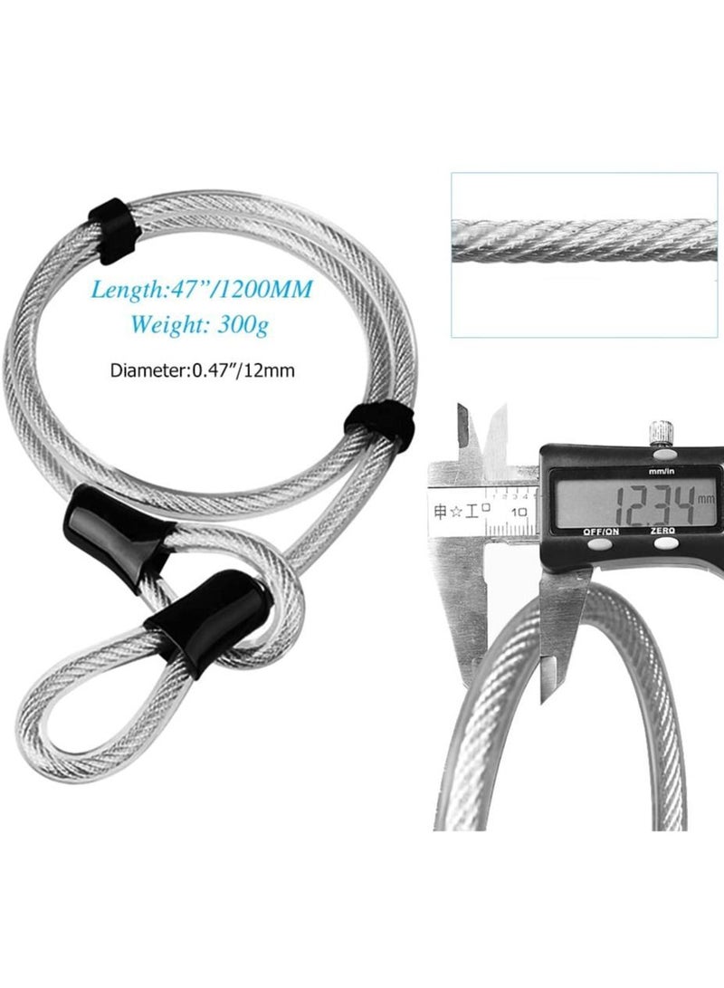 كاست ويف Bike U Lock Heavy Duty Anti Theft, Secure Combination with 16mm Shackle, 4ft Length Security Cable,U Bolt for E-Bike,Mountain Bike,Road Bike(Small) - Image 5