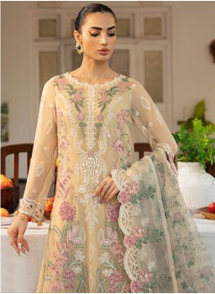 Sky cashmere Dastak Chiffon Stitched Dress  - Image 5