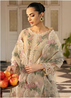 Sky cashmere Dastak Chiffon Stitched Dress  - Image 3