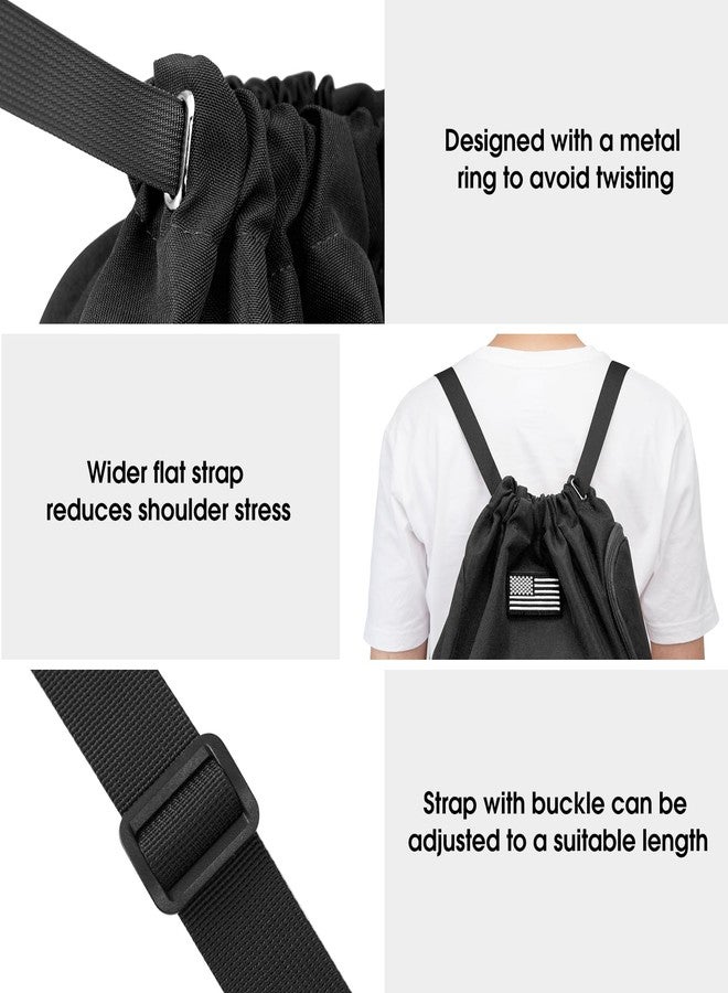 جي4فري حقيبة ظهر برباط من G4Free، حقيبة رياضية، حقيبة كرة قدم وكرة سلة مع جيب للأحذية، حقيبة رياضية تكتيكية مقاومة للماء برباط للرجال والنساء (أسود) - Image 5