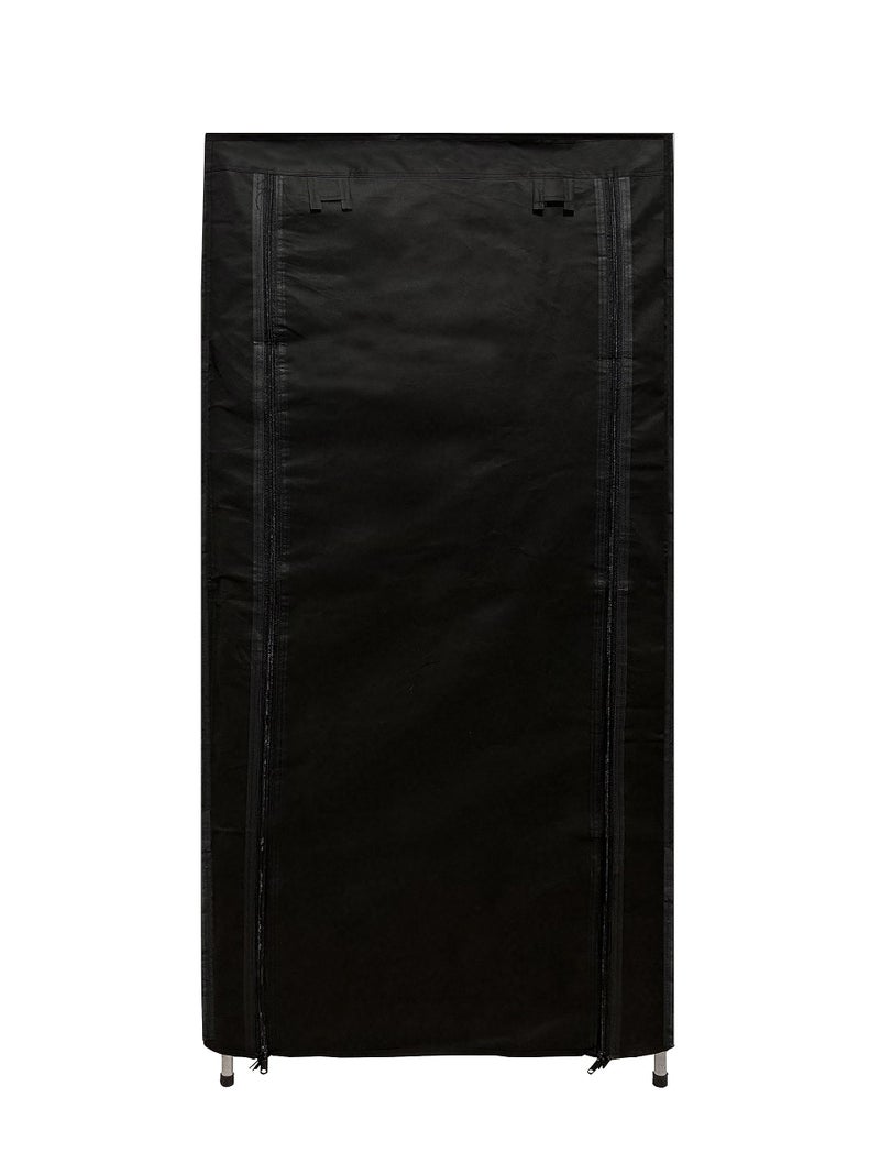 SANAMSTORE Metal 6 Tier Rack Shoe/Clothes/books stand Rack with cover for home (Need to Be Assemble - DIY) -Black, Cm - Image 3