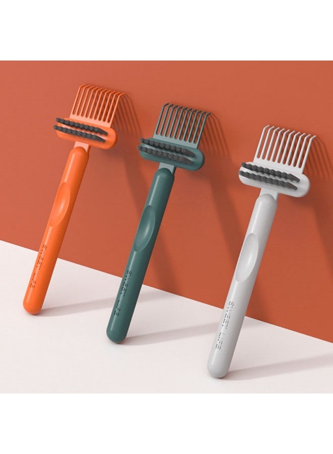 3 PACK Hair Brush Cleaning Tool - 2-in-1 Comb Cleaner, Portable & Durable - Image 1
