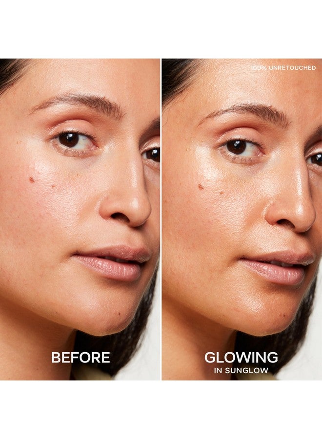 Saie Mini Glowy Super Gel Lightweight Illuminator - Luminizer + Makeup Primer for Glowing Skin - Enriched with Vitamin C + Hydrating Squalane Oil - Sunglow (0.5 oz) - Image 3