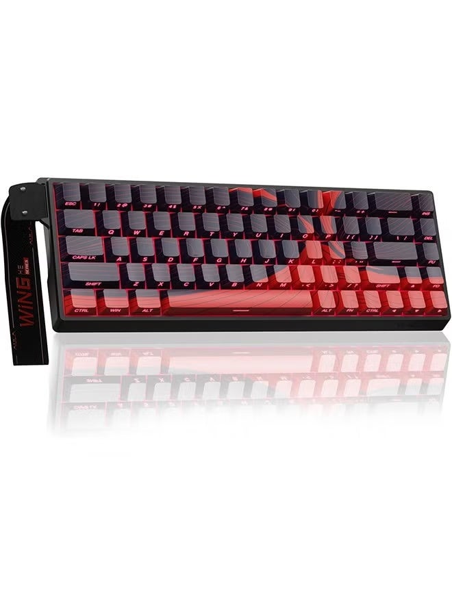AULA WIN68 HE MAX - Hall Effect Gaming Keyboard with Magnetic Switch, Adjustable Actuation Fast Trigger Mode, 8KHz Polling Rate, RGB Backlit Wired Mechanical Gaming Keyboard 60 Percent Compact Design