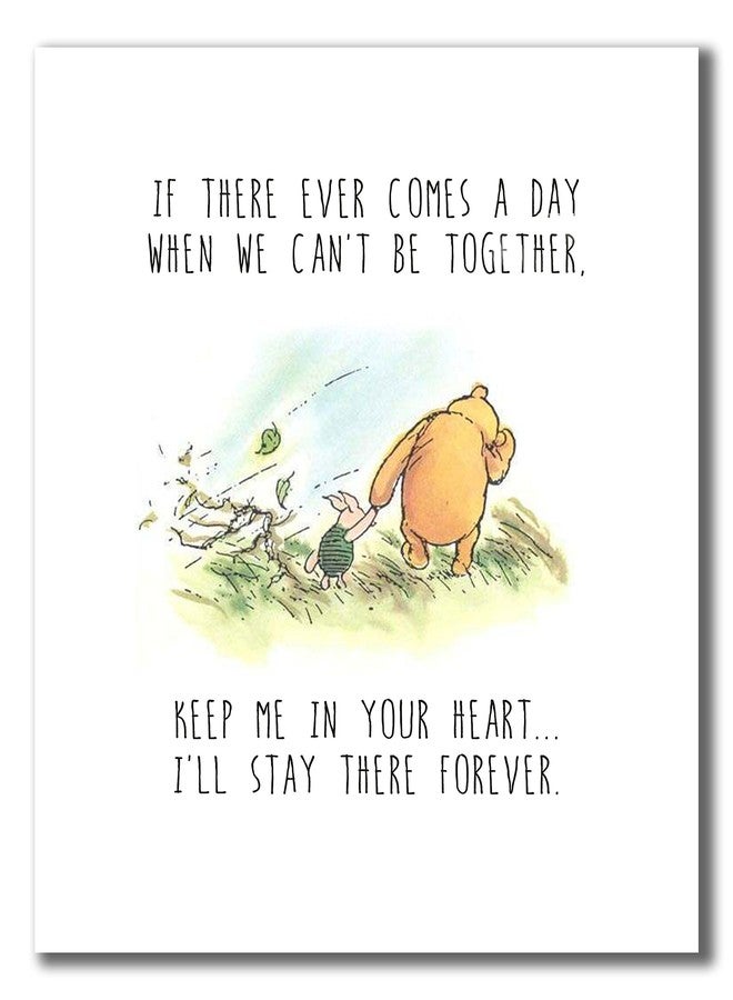 BigWig Prints Winnie the Pooh Wall Art - Classic Winnie the Pooh Nursery Decor, Friendship Quotes, Wall Art Decor Photos Bedroom Playroom, Quotes Prints, Inspirational Sayings -Unframed 4 Pack (8x10) - Image 3