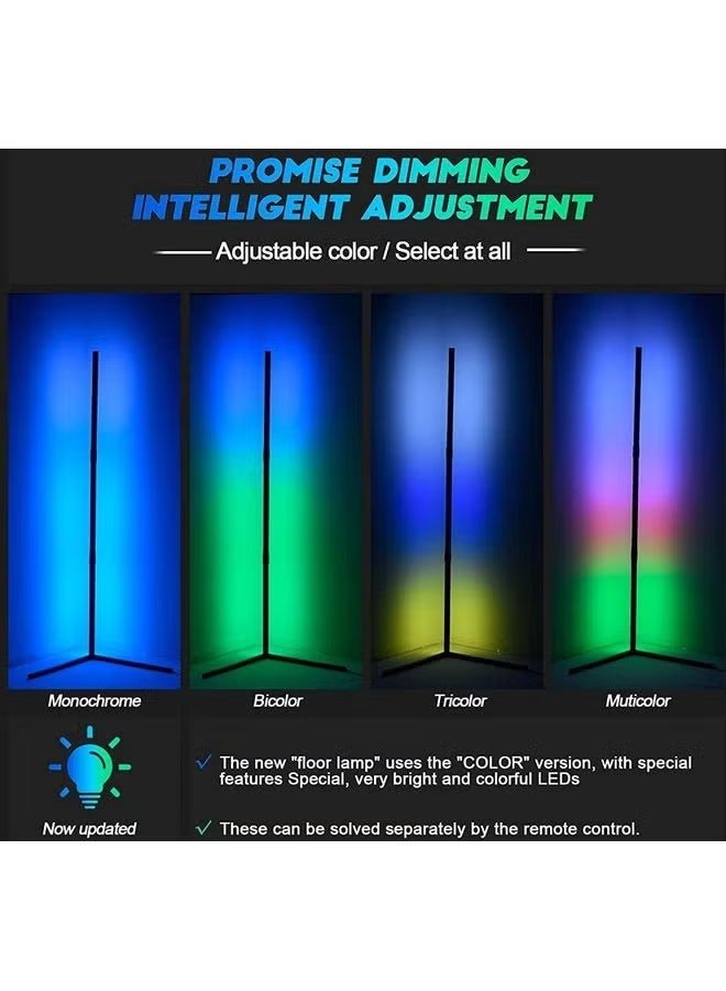 Raxoom Remote Control LED Light Corner Lamp ABS 20 Watt ABS Multicolour 132cm - Image 2
