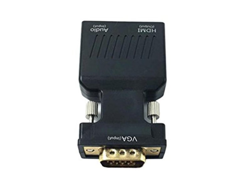 atdaraz 1080P VGA Male to HDMI Female Video Adapter W/ 3.5mm Audio (Black) VGA to HDMI Converter - Image 2