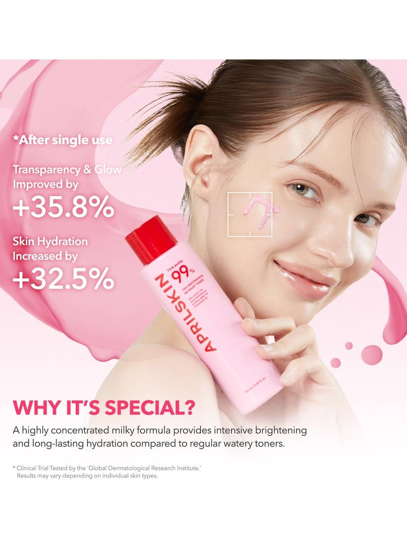 APRILSKIN APRILSKIN TXA+Niacinamide 99 Pink Milky Toner | 99% High-Purity TXA 3%+ Niacinamide 5% for Brightening | Highly Concentrated Cream Toner | Deep Moisturizing Formula for Dull Skin | 5.07 fl.oz. - Image 3