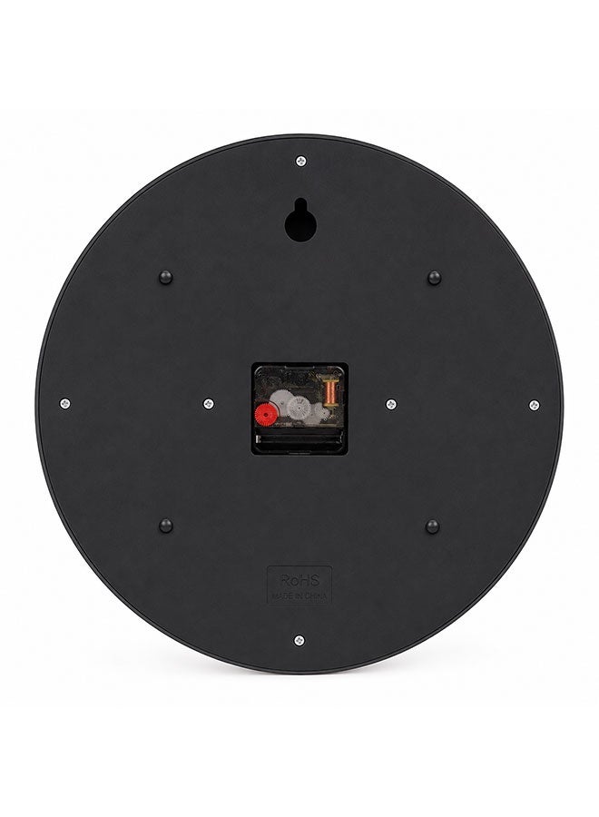 SONERA 32 cm Round Wall Clock in Black– Elegant Modern Wall Clock for Home and Office Décor - Image 3