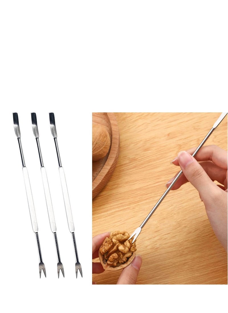 SYOSI - SYOSI Stainless Steel Nuts Cracker Seafood Nutcracker Tool Walnut Pecan Shellfish Crab Claw Leg Lobster Shell Opener Scooping Picks Tool Heavy Duty Finger Protector Cutting with Non-slip Handle - Image 1