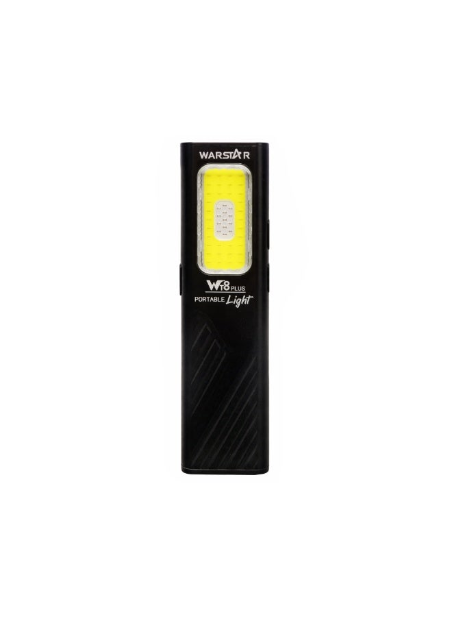 مصباح عمل متعدد الوظائف للطوارئ WT8، مصباح LED بقوة 800 لومن مع ضوء جانبي COB، للأشعة فوق البنفسجية والأحمر، قابل لإعادة الشحن عبر منفذ USB-C، مصنوع من الألومنيوم، مناسب للاستخدام اليومي في الإصلاح والفحص والاستخدام الخارجي - Image 1