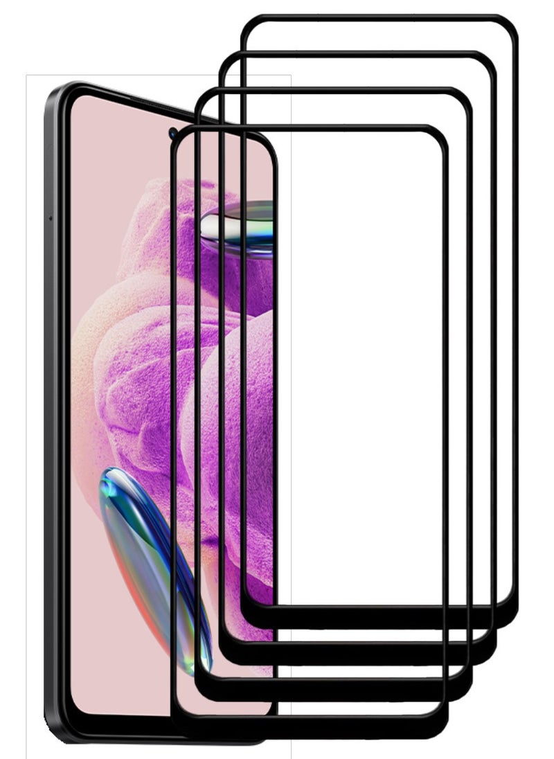 ACLIX 4 Pieces Antistatic ESD Dustproof Premium Quality High Definition Tempered Glass Screen Protector Designed For Xiaomi Redmi Note12S - Image 1