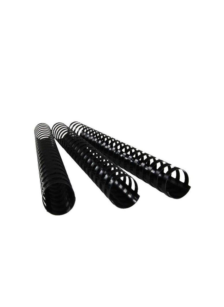 SUPER DEAL 50-Piece Binding Combs 35mm Black  - Image 1