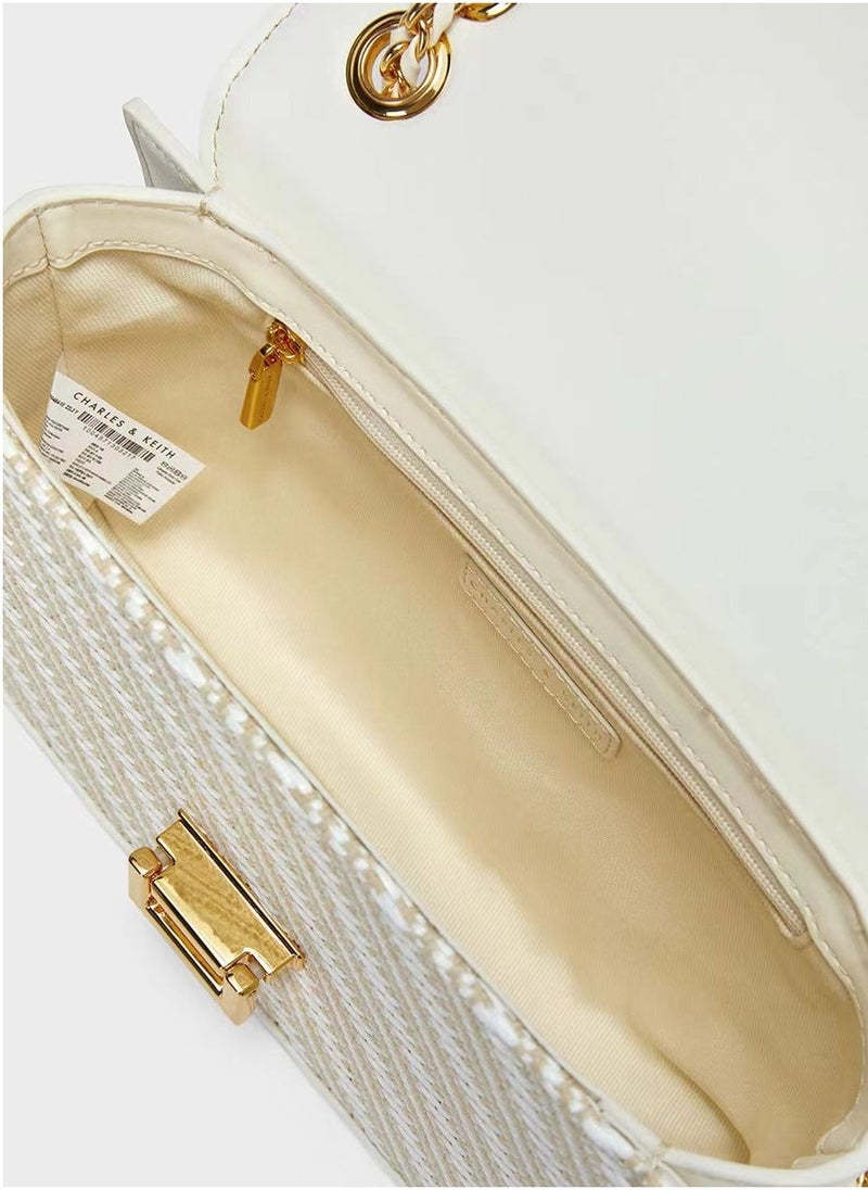 Charles & Keith Charles & Keith Chain Small Square Bag Shoulder Bag Crossbody Bag  - Image 4