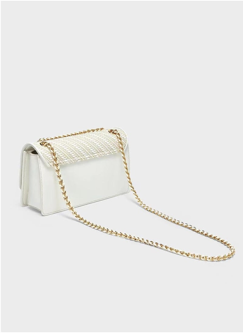 Charles & Keith Charles & Keith Chain Small Square Bag Shoulder Bag Crossbody Bag  - Image 3