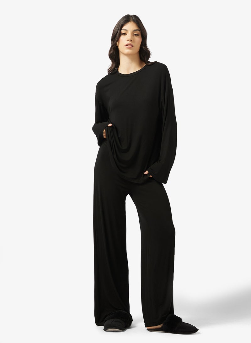 Ginger Soft Touch Relaxed Fit & Pant Loungewear Set - Image 5