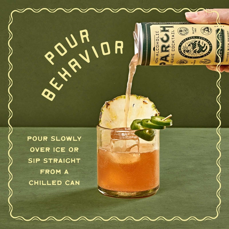 PARCH Spiced Piñarita Ready to Drink Non Alcoholic Agave Cocktail Infused with Desert Botanicals & Adaptogens, Plant Based, Gluten Free & Vegan, Inspired by the Sonoran Desert (8.4 oz x 8 Pack) - Image 4