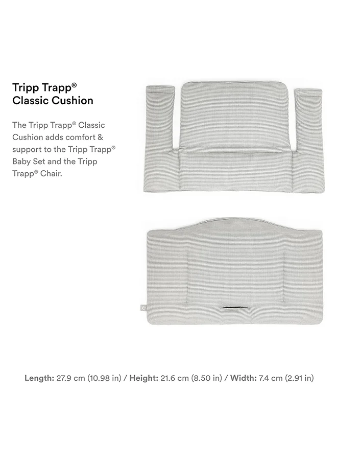 STOKKE Tripp Trapp Classic Cushion For Tripp Trapp High Chair, Nordic Grey