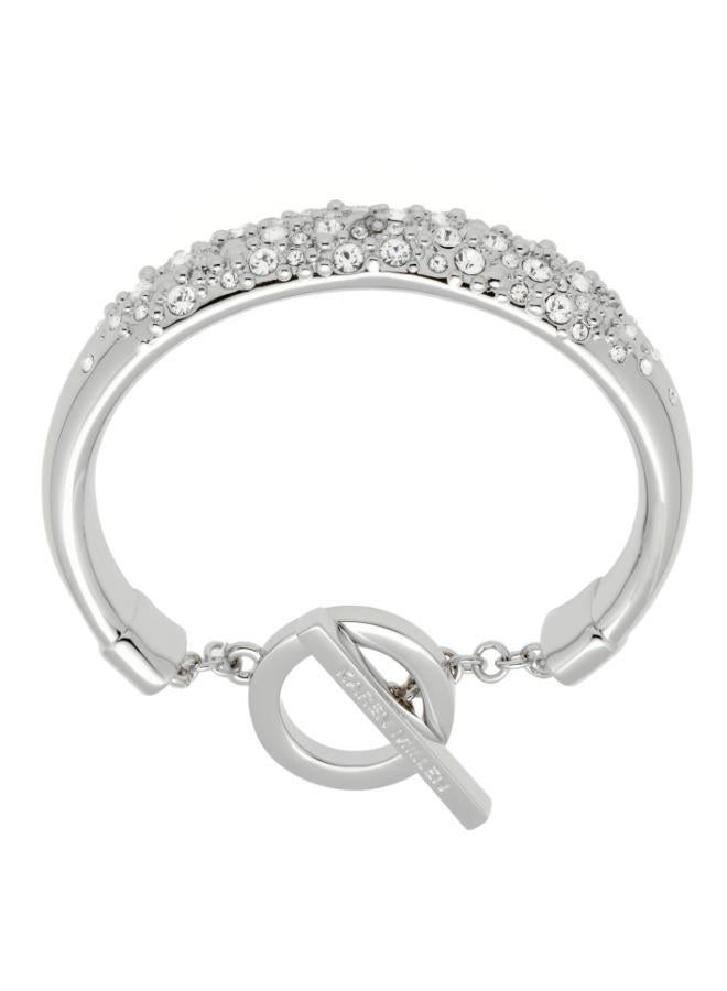 Karen Millen Encrusted Hoop & T-Bar Bangle  - Image 2