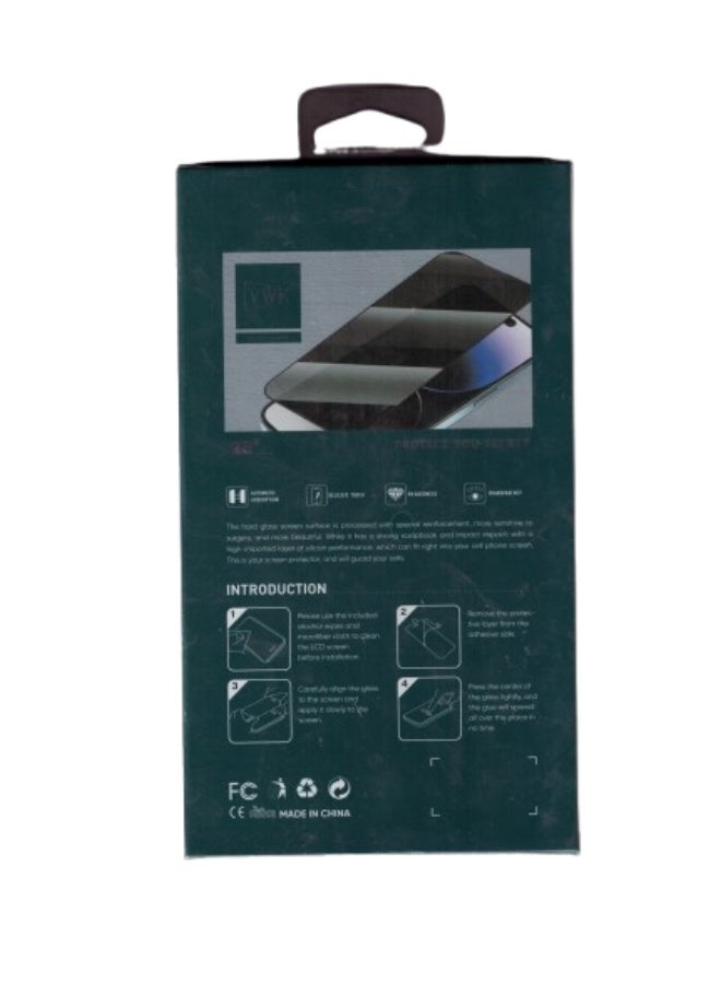 28-Degree Privacy Screen Protector for iPhone 13/13 Pro/14 - Full Protection, Scratch-Resistant Tempered Glass - Image 3