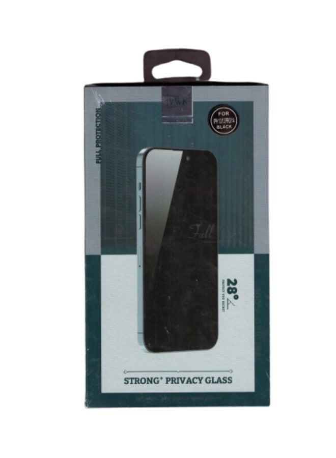 28-Degree Privacy Screen Protector for iPhone 13/13 Pro/14 - Full Protection, Scratch-Resistant Tempered Glass - Image 2