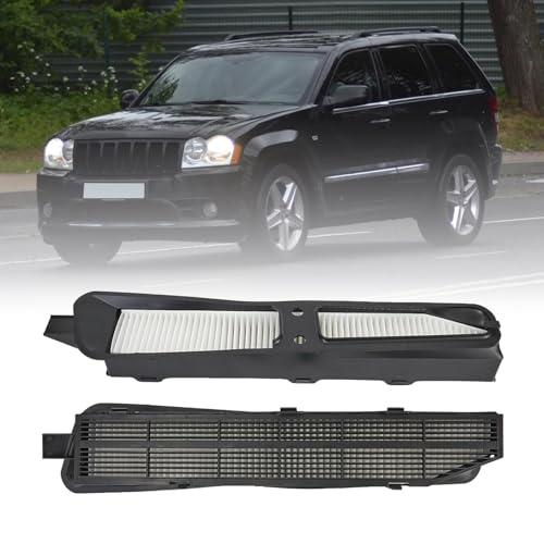 FZJDSD BLACK Cabin Air Housing and Filter Kit Compatible with Jeep Grand Cherokee 1999-2010# 82208300 82208300K ACC Cabin Filter Set Particulate Filter - Image 1