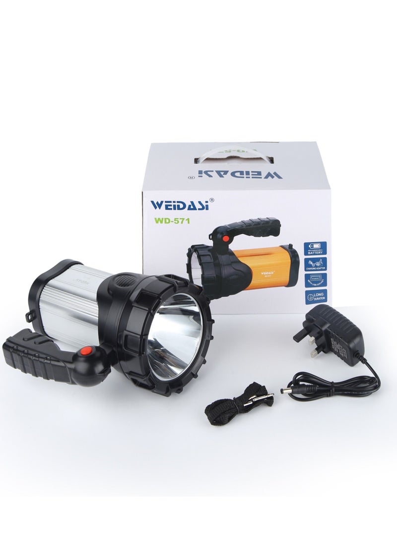 WEIDASI Glare Portable Mountaineering Patrol Rechargeable Searchlight Black - Image 2
