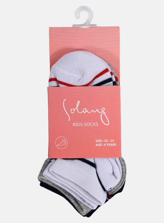 سولانج طقم بوكسر قطني للأولاد – برتقالي وأبيض (عبوة من 2) - Image 2