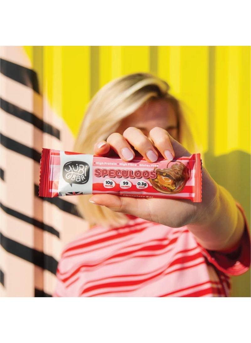 Yubi Bar Vegan Speculoos Protein Bars – 12 x 35 g (Total 420 g) – 99 Calories, High Protein & Fibre, Low Sugar, Gluten & Dairy-Free Healthy Snack, Made in UK - Image 2