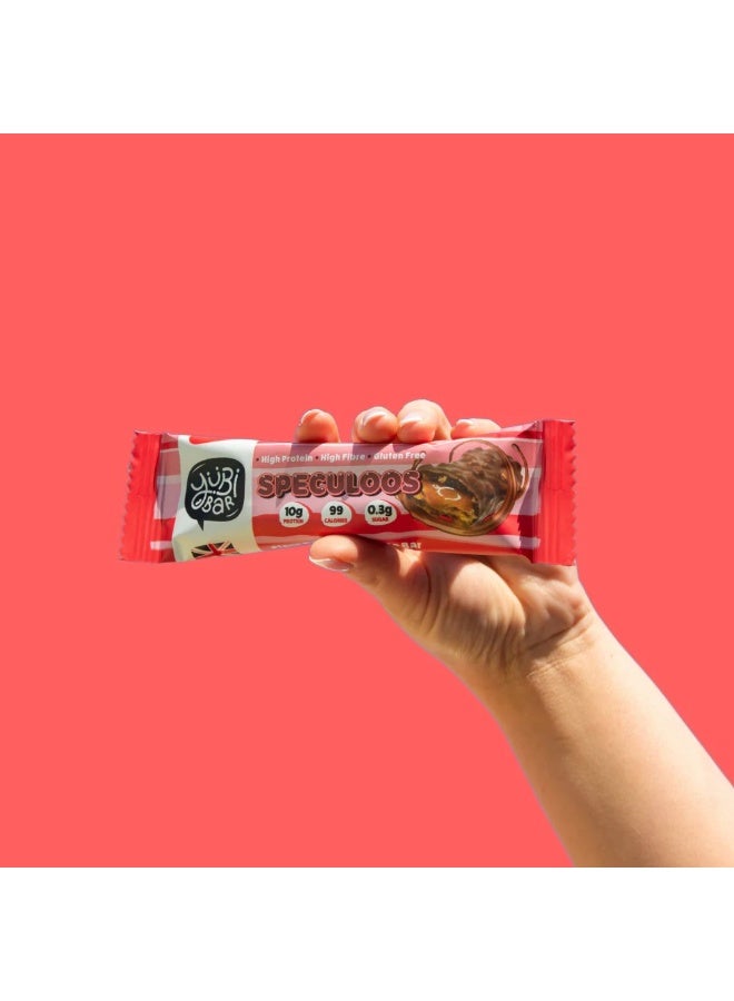 Yubi Bar Vegan Speculoos Protein Bars – 12 x 35 g (Total 420 g) – 99 Calories, High Protein & Fibre, Low Sugar, Gluten & Dairy-Free Healthy Snack, Made in UK - Image 3