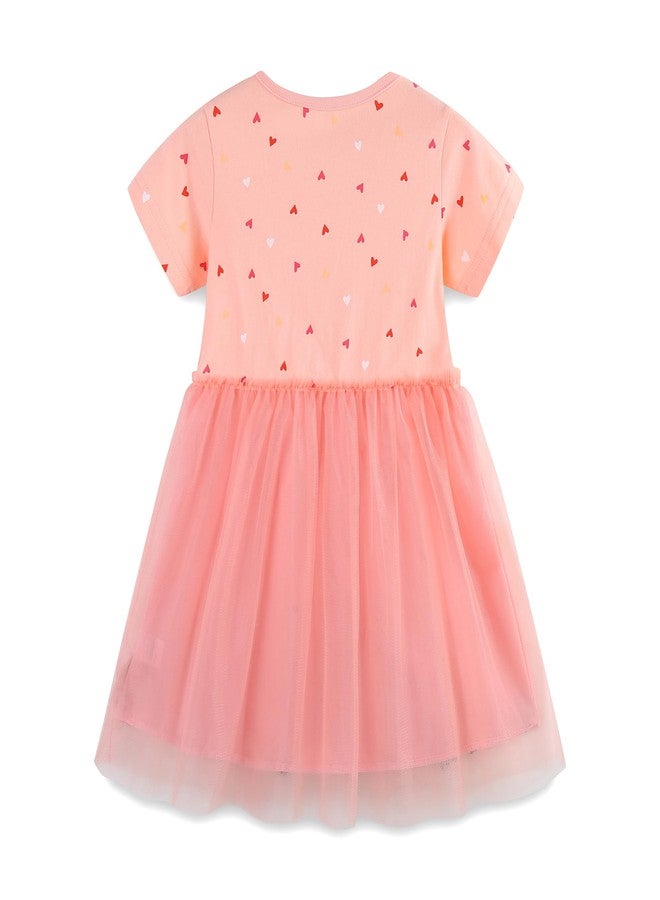 warmstraw Baby Girls Summer Dress Tutu Cotton Cute Princess Cartoon Dresses Soft Breathable Clothes Outfit Rabbit Pattern Pink 2-3T - Image 4