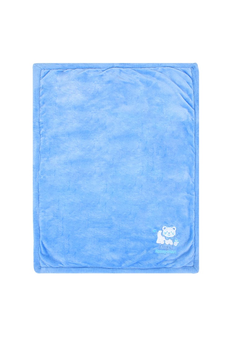 NAMAN NAMAN Reversiable Ultrasoft Newborn Baby Wrapper Baby Blanket for Baby boy and Baby GirlBlue_CartoonEmb  - Image 2