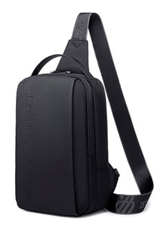 ARCTIC HUNTER Crossbody Sling Bag Synthetic PU Water Resistant Unisex Small Shoulder Bag for Business Travel Outdoor Shopping XB00541 Black  - Image 1
