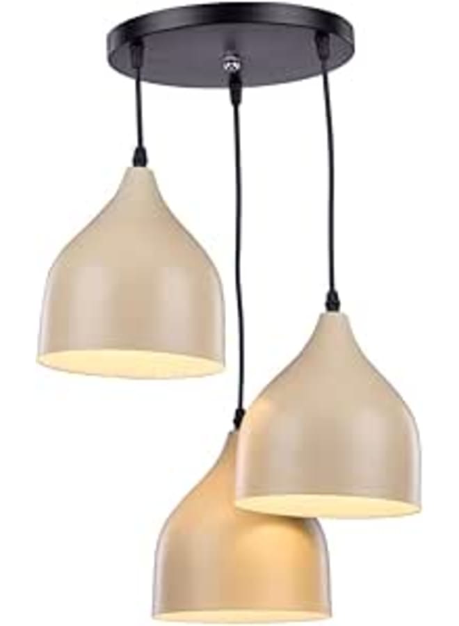 El Rawda Lighting 3M10C High Quality Modern Design Ceiling Lamp for Living Room, Bedroom, or Hall - Creamy