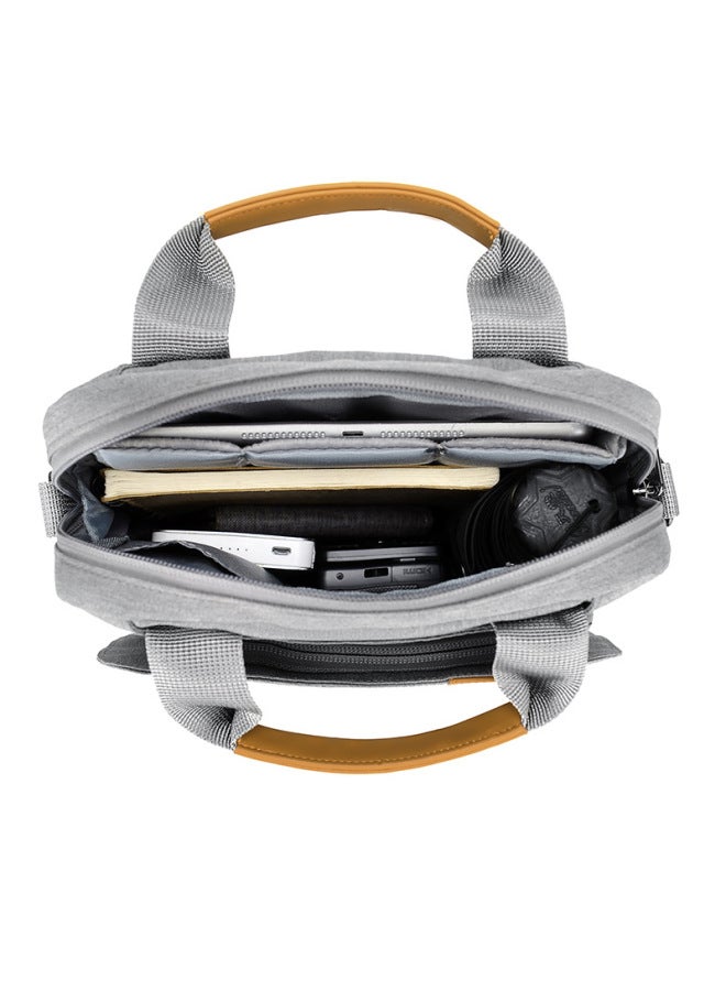 11-inch Ipad Tablet Computer Bag Single Shoulder Slant Cross Wear-resistant Waterproof Handheld Computer Inner Sleeve Bag 9.7-Color:Light Gray (9.7-11 Inches) - Image 3