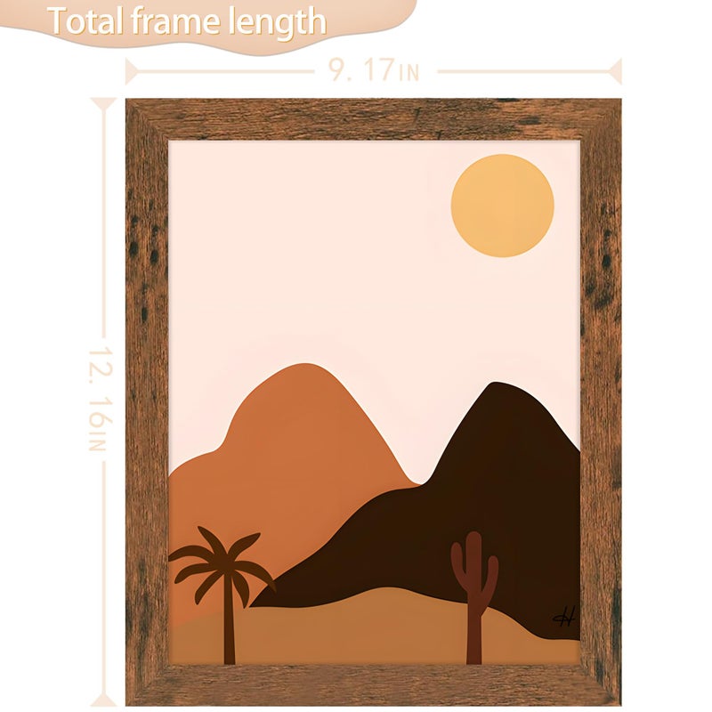 Picrit 8x11 صورة إطار الصورة إطار الصورة لعرض تصاعد الجدار - Image 2