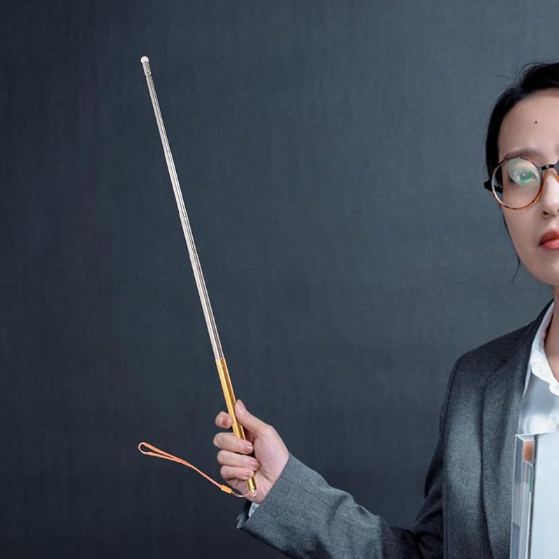 مؤشر عرض تلسكوبي من الفولاذ المقاوم للصدأ برأس ناعم للفصول الدراسية والمكاتب - Image 3