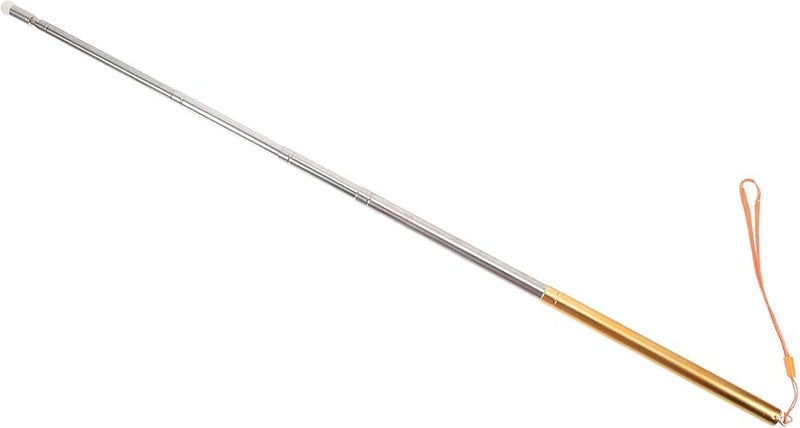 مؤشر عرض تلسكوبي من الفولاذ المقاوم للصدأ برأس ناعم للفصول الدراسية والمكاتب - Image 1