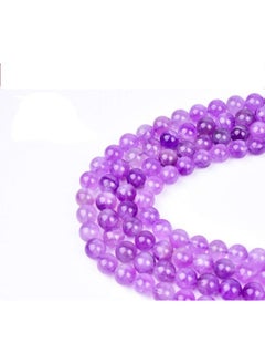 Generic 10mm Natural Purple Clear Amethyst Quartz Loose Beads for Jewelry Making Healing Power Gemstone 15  - Image 1