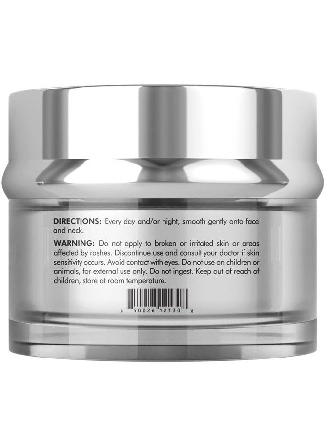 Codeage Eternal Platinum NAD Face Cream, Resveratrol, Collagen, Niacinamide Hyaluronic Acid, Vitamin C & E, Aloe Vera, Shea Butter, Skin Care Wrinkles Moisturizer Firming Tightening, Neck Facial Cream, 1.8 Oz  - Image 4