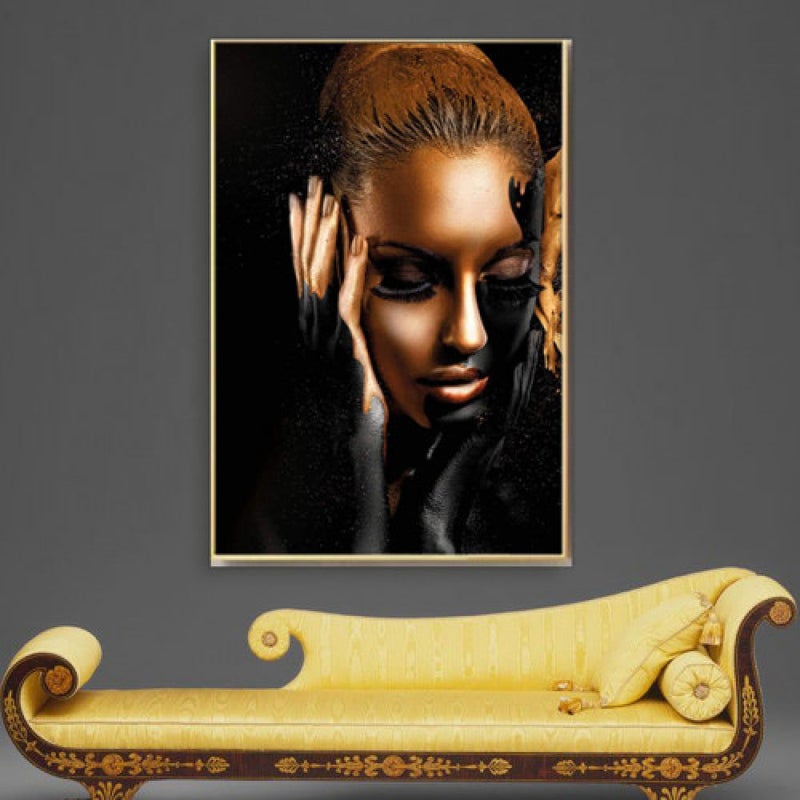 ماركتنا لوحة قماشية بتصميم مودرن مع برواز مجوف مقاس (50×70) قطعة واحدة - Image 1