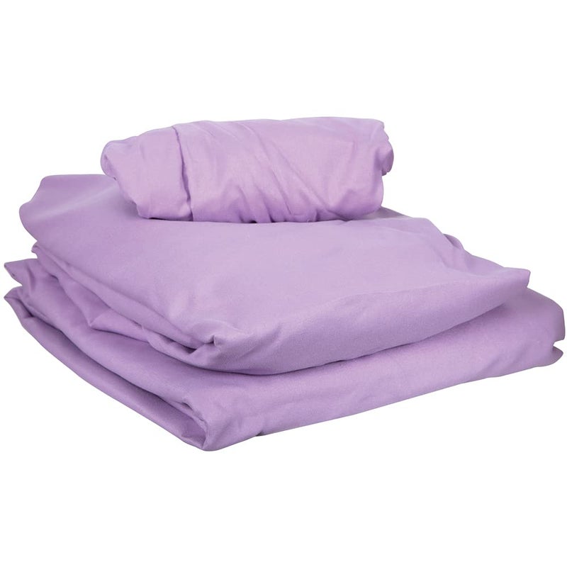ForPro Professional Collection Premium Microfiber 3-Piece Massage Sheet Set, Lavender, Ultra-Light, Stain and Wrinkle-Resistant Includes Massage Flat and Fitted Sheet and Massage Face Rest Cover - Image 4