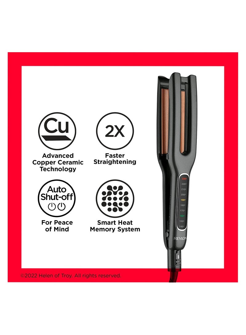 Revlon DOUBLE STRAIGHT Copper Ceramic Dual Plate Straightener - Image 3