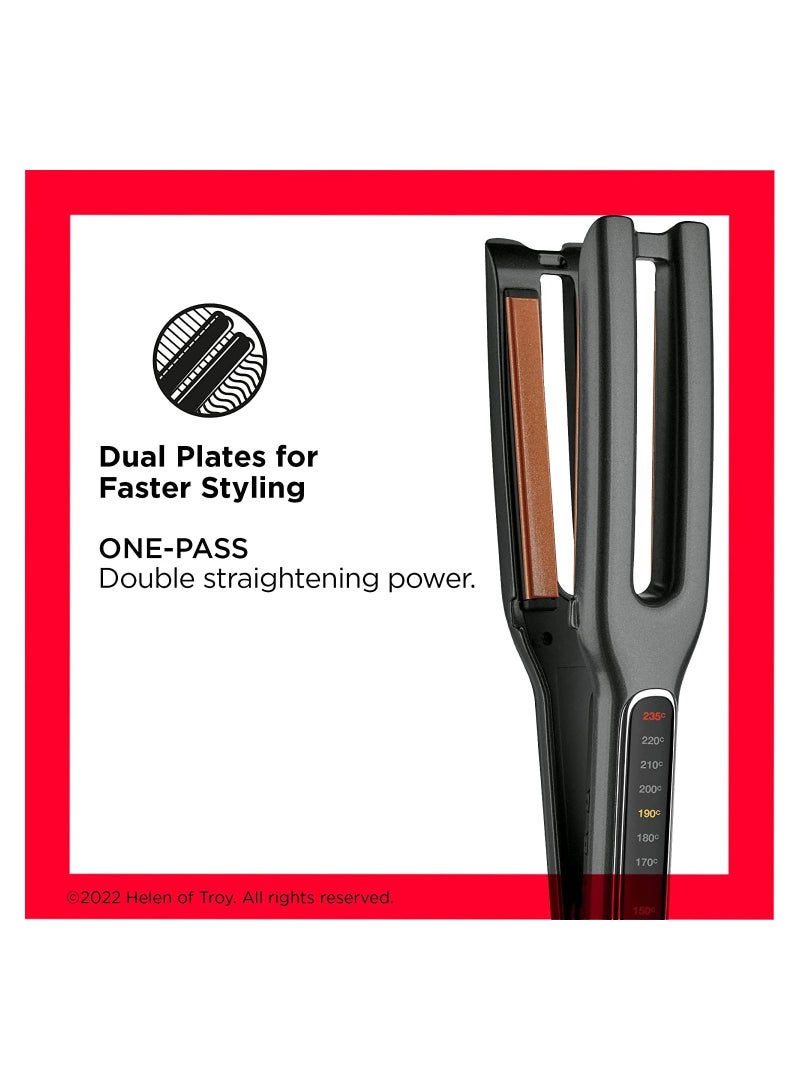 Revlon DOUBLE STRAIGHT Copper Ceramic Dual Plate Straightener - Image 2