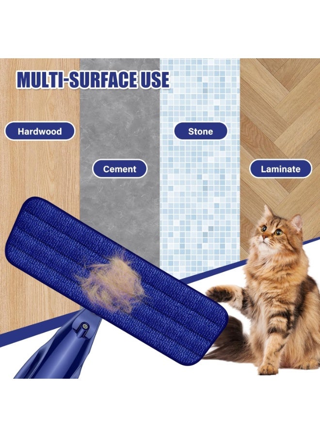 Microfiber Spray Mop for Floors – Wet & Dry Mop for Hardwood, Tile, Laminate, Vinyl, Marble, Ceramic with 1 Washable and Reusable Pad, 360° Rotating Head, Refillable Water Bottle, Perfect for Home, Office, Pets, Tight Spaces, Floor Cleaning and Multi-Surface Use - Image 5