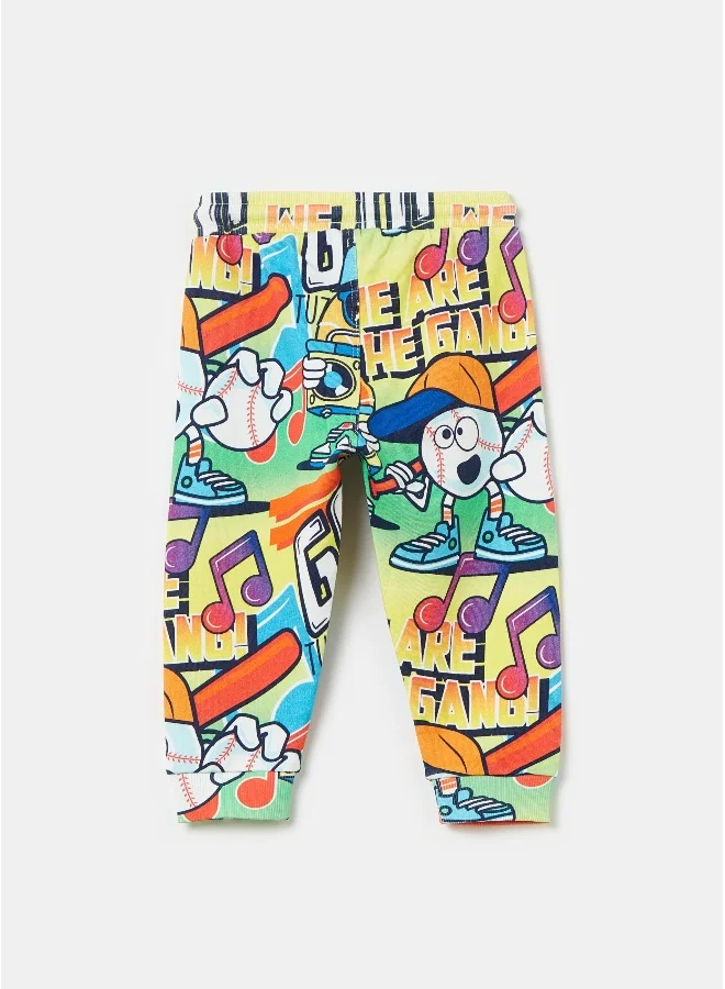 Ovs Joggers with drawstring and print