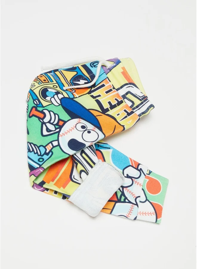 Ovs Joggers with drawstring and print